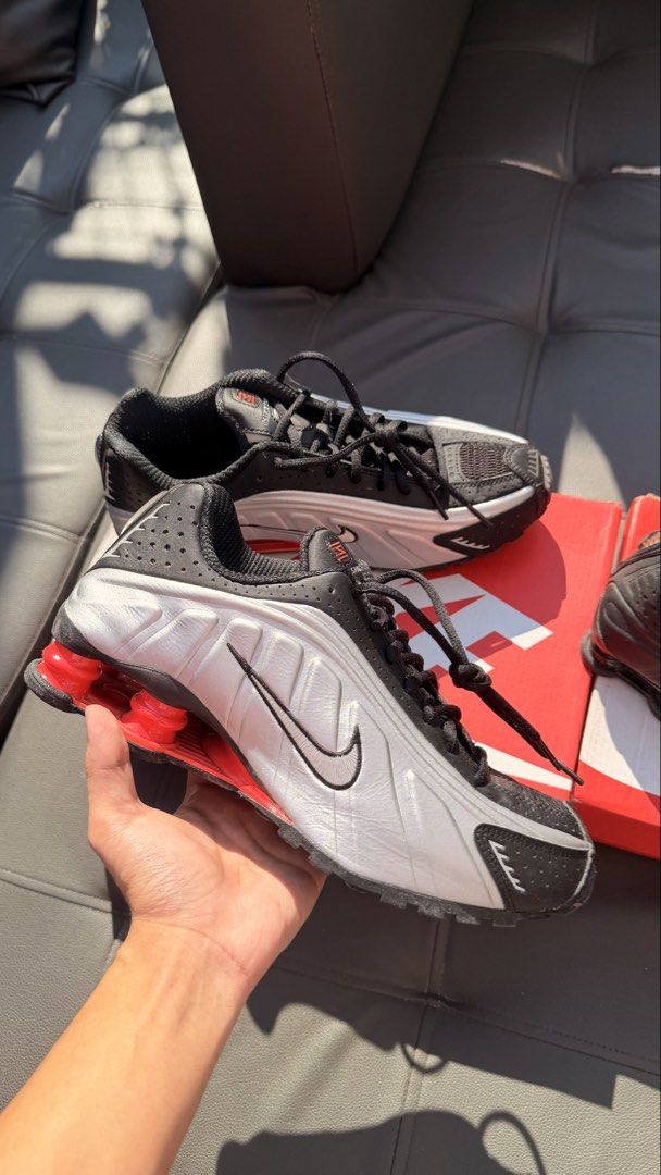 Nike Shox R4 Aspack (BOTH AUTHENTIC) (Category: Sneakers) located in Manila. Submitted by thirdy.ducusin (Listing ID 1470492988, Image 2). Description: Both 9 WMNS/8 MENS Used Twice Good as New 4k Each 7k Aspack Shipped Money back if proven fake Pairs will not disappoint close to new.