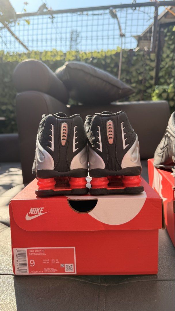 Nike Shox R4 Aspack (BOTH AUTHENTIC) (Category: Sneakers) located in Manila. Submitted by thirdy.ducusin (Listing ID 1470492988, Image 3). Description: Both 9 WMNS/8 MENS Used Twice Good as New 4k Each 7k Aspack Shipped Money back if proven fake Pairs will not disappoint close to new.