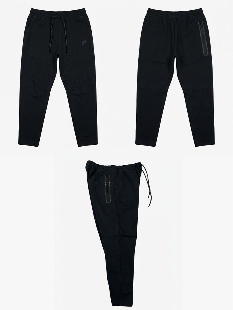 Nike Tech Fleece jogging pants (Category: Joggers) located in San Carlos. Submitted by binaryapparelco (Listing ID 1470470179, Image 1). Description: - Brand: Nike Tech Fleece ( not jogger) - Color: Black - Size: XL - Pockets: Secure zip pockets on the side and back - Waistband: Elastic with adjustable drawstring - Condition: Clean with tags attached inside 📌 Dimes:W- 34-40/ L- 38 📌 Color rate: 9.5/10 📌 Issue: 📌 new arrival 📌 Payment first (