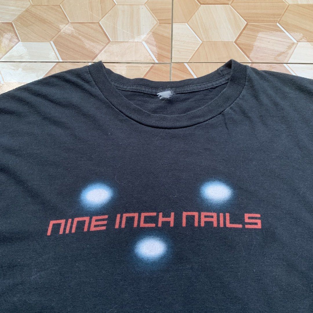 Nine Inch Nails Tree Lights❗️ (Category: Tshirts & Polo Shirts ) located in Cebu City. Submitted by darrylopon12219 (Listing ID 1470374919, Image 2). Description: Excellent Condition Issue Pinhole See Last Photo Size 2xl Color Rate:9.5/10 Dimes:W25 L30 -Need Wash 5K OR BEST OFFER📩 📍 CONSOLACION, CEBU ‎🚚 ship via J&T ‎DM NOW📩.