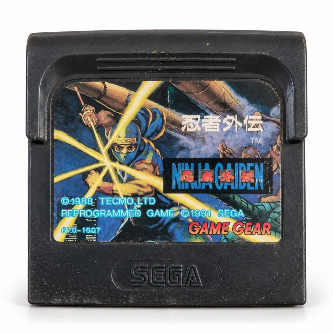 Ninja Gaiden 🔥 Sega Game Gear Cartridge – ₱499 (Category: Nintendo) located in Naic. Submitted by maisonmave.ph (Listing ID 1433974382, Image 1). Description: Ninja Gaiden 🔥 Sega Game Gear Cartridge – ₱499 Classic Ninja Gaiden action game for the SEGA Game Gear. A great addition to any retro gaming collection. - Original Sega Game Gear cartridge - Ninja Gaiden title by Tecmo - Colorful original label - Black cartridge with Game Gear branding - 