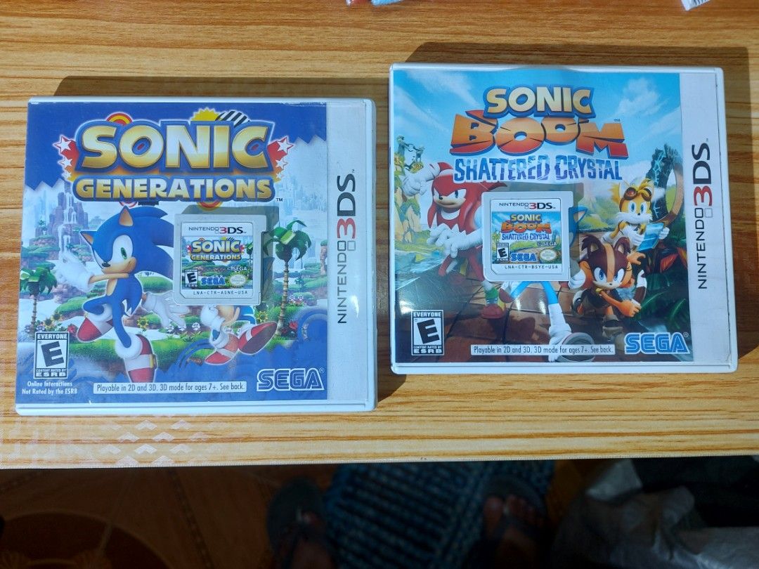 Nintendo 3ds Sonic Game Bundle Generation,Sonic Boom (Category: Nintendo) located in Quezon City. Submitted by appleusermarioz (Listing ID 1470398760, Image 1). Description: both Good working condition both USA ver, English bundle Sonic Generations - 900 with manual Sonic BOOM shatered crystal - 700 replaced Cover art same With manual all Good working ready to play to 3ds / 2ds bundle 1,600 meet Up Quezon city area bring your own 3ds test up to s