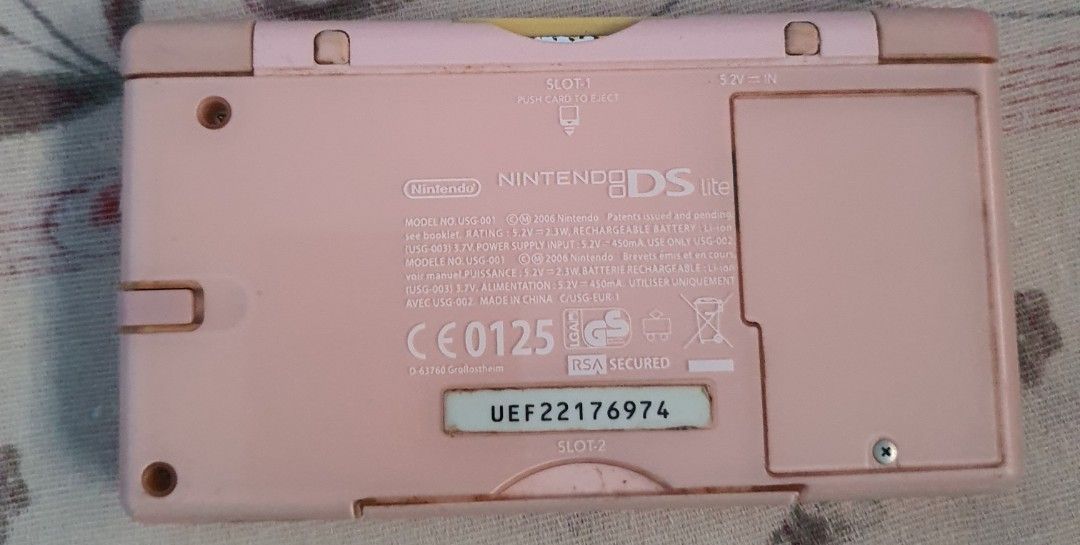 Nintendo DS Lite (Category: Nintendo) located in Valenzuela. Submitted by lovemyungsoo.27 (Listing ID 1470505939, Image 3). Description: FOR SALE DS LITE UNIT R4 CHARGER ISSUE: SA R4 GAMES UNG POKEMON HINDI GUMAGANA ISA LNG ATA GUMAGANA OK NA NAMN UNG IBANG GAME PERO DI KO NATRY LAHAT IF GUMAGANA ISSUE SA SCREEN MAY DUST DI KASAMA UNG CLEAR CASE ADD 100 MOP BANK TRANSFER OR COD LOC: VALENZUELA CITY.