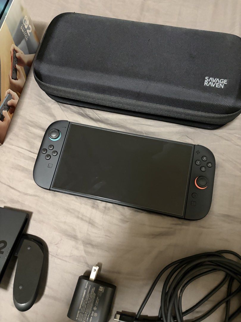 Nintendo Switch 2 Console with Box and Accessories (Category: Nintendo) located in Manila. Submitted by archoprints (Listing ID 1470466091, Image 3). Description: Price negotiable complete unit with box all original bought from gameextreme free savage raven carrying case tempered glass installed since day 1 smooth unit no issues rfs upgrading to limited edition zelda meetup pickup paco manila, peninsula garden, rob manila, sm manila Nintendo Swit
