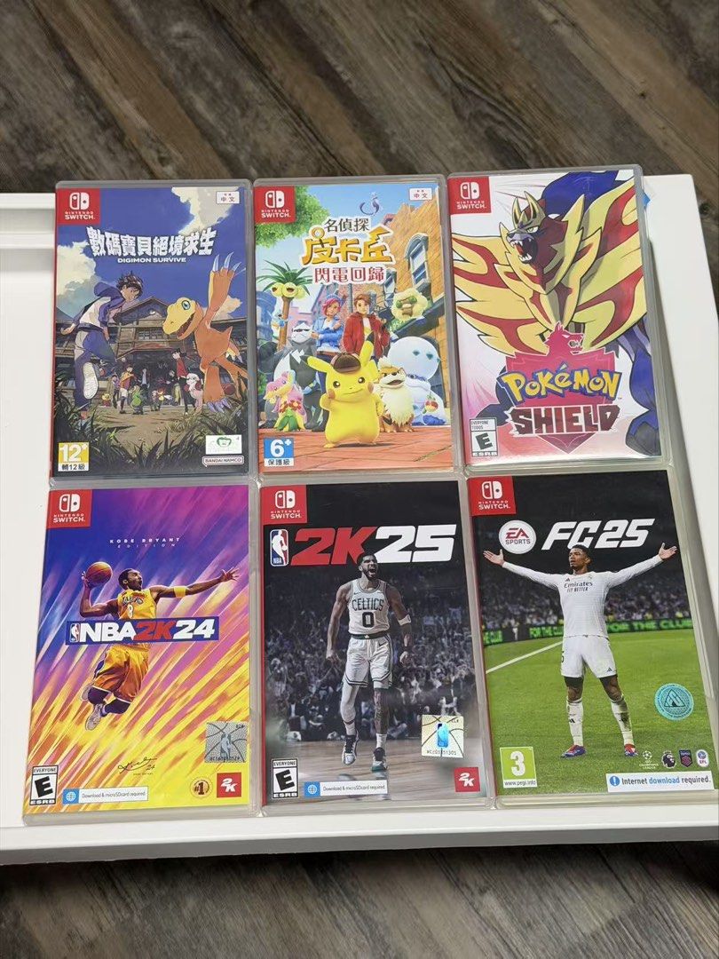 Nintendo Switch Games Pokémon Digimon NBA 2K FC 25, Video Gaming, Video ...