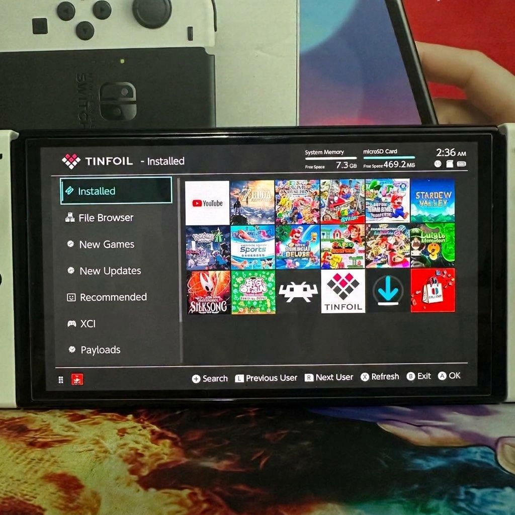 Nintendo Switch OLED (Modded) Portable Gaming and Entertainment System ...
