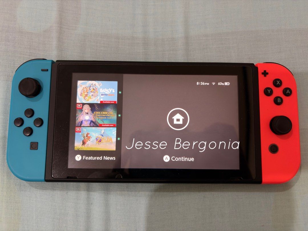 Nintendo Switch V1 (Category: Nintendo) located in Manila. Submitted by jesse_1241 (Listing ID 1470437706, Image 2). Description: For Sale: Nintendo Switch V1 Price: 7,000 (negotiable) Location: Cabanatuan City, Nueva Ecija Bought 2024 in Gamextreme Reason for Selling: Upgraded to Switch 2 Details and Condition: Nintendo Switch V1 Neon Red and Neon Blue Storage: 32 gb Included: Original box Console Joy-Cons Joy-Con Wrist Straps Joy-Con Grip Origi