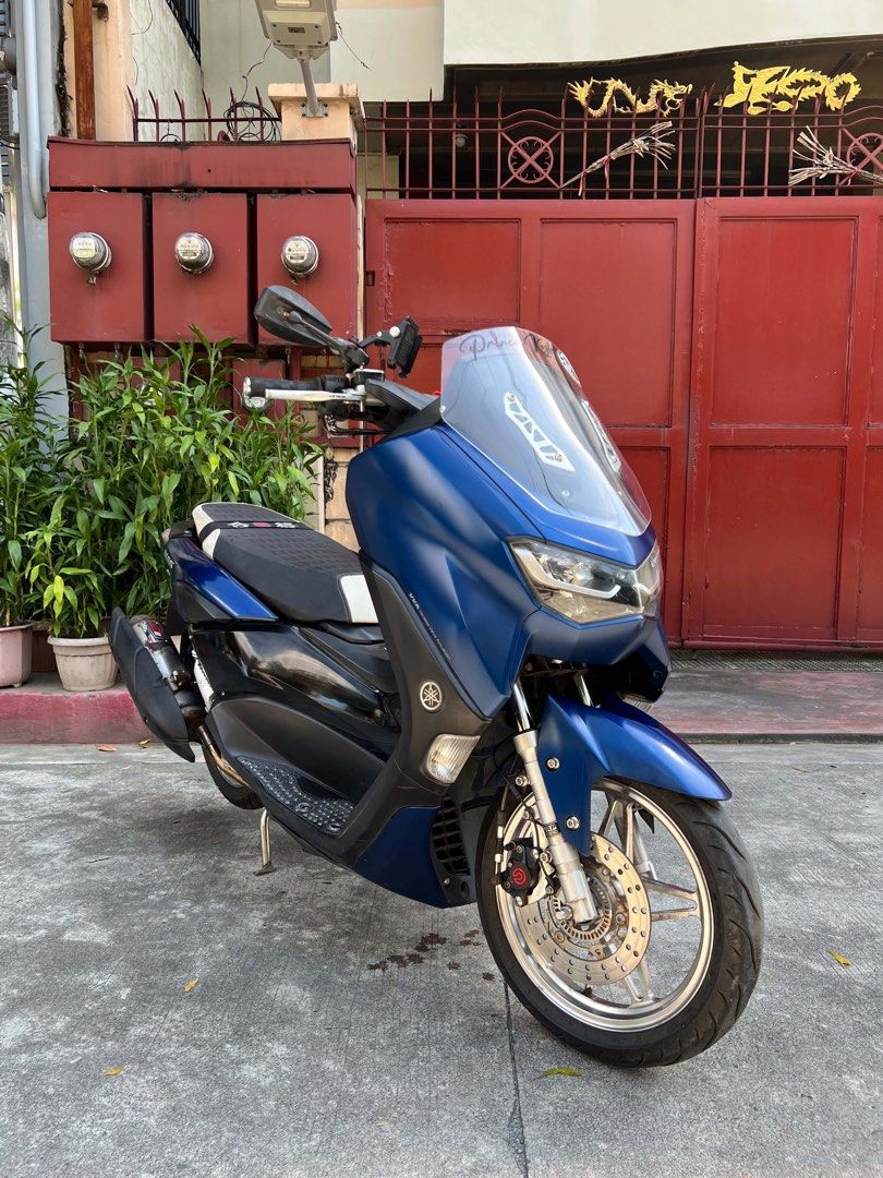 Nmax V2 2021 (Category: Motorbikes for Sale) located in Manila. Submitted by jissale (Listing ID 1470360086, Image 1). Description: WALA NA PARKINGAN BENTA NALANG🥲 NMAX V2 2021 NON ABS Price: 85K NALANG‼️ Original OR CR Open Dos Unregistered aug 2026 May plaka from LTO Color indicated White bolts 80% BomX Mags with Big Disc Rcb caliber lever Clear visor Mt8 pipe Makapal mga gulong Rcb Shock Brb radiator Makinis fairings NO ISSUE NO ISSUE Locatio