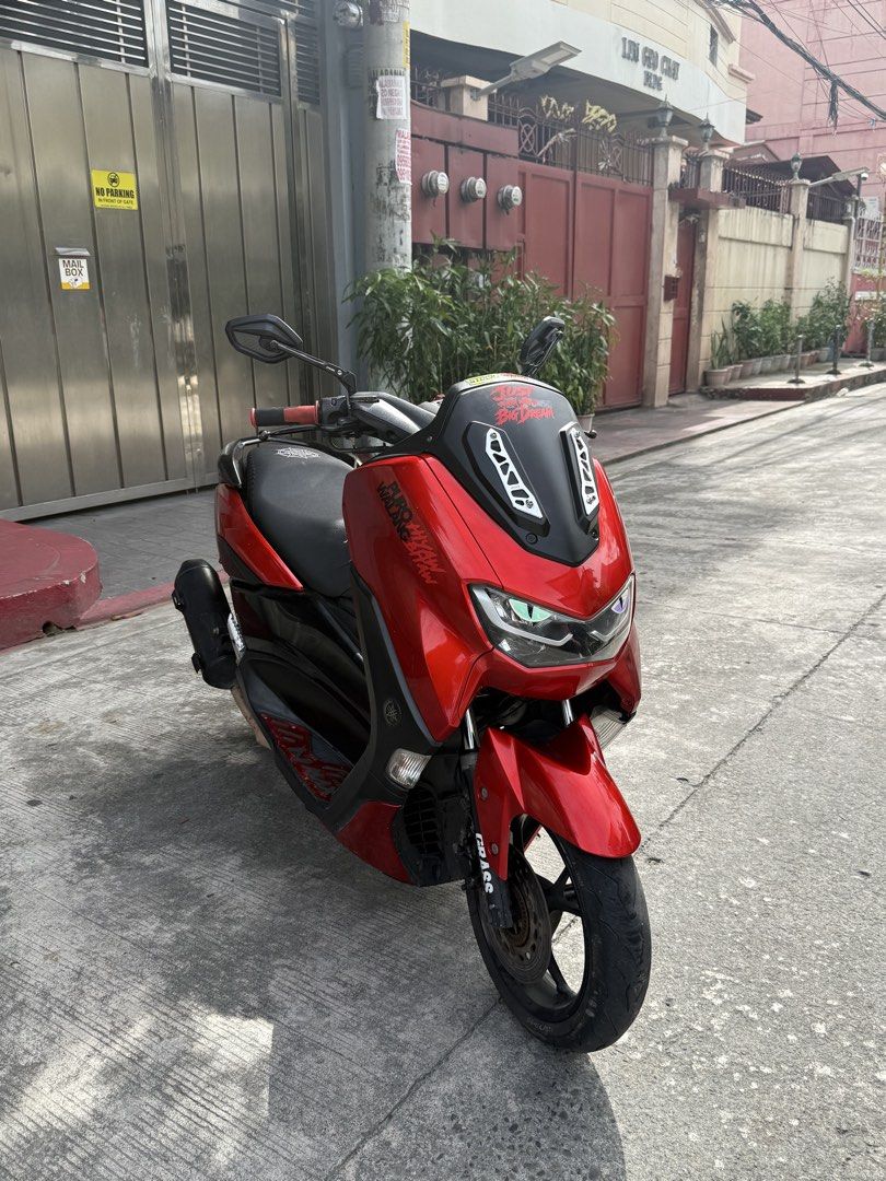 NMAX V2 2021 (Category: Motorbikes for Sale) located in Manila. Submitted by jissale (Listing ID 1470360436, Image 1). Description: NMAX V2 2021 NON ABS Price: 85K NALANG‼️ Original OR CR Open Dos Registered 2027 May plaka from LTO 35K odo Color indicated Led tail light Saiyan series shock Makinis fairings Walang center stand pero may kabitan pa. Location: Pasay city leveriza Pickup Only.
