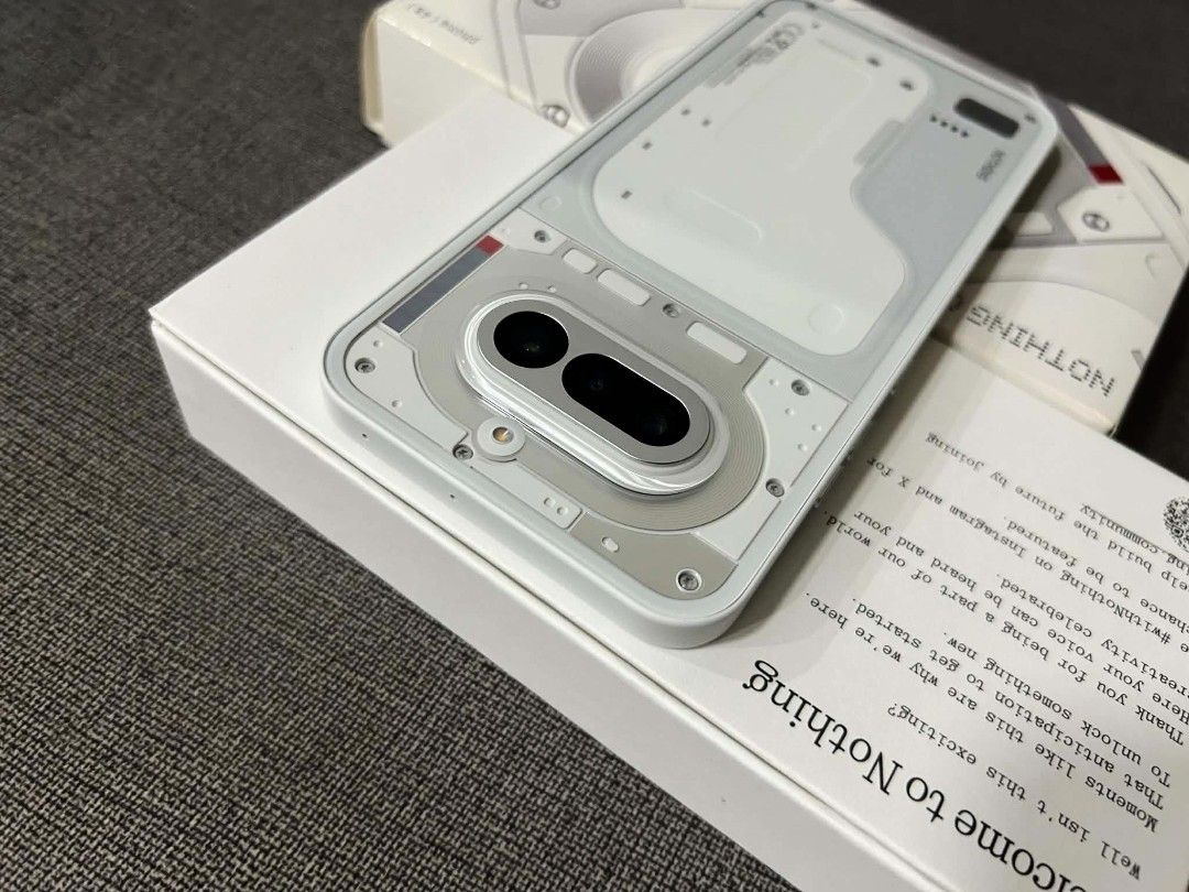 Nothin Phone 4a 5g 8/256gb (Category: Android Others) located in Marikina City. Submitted by dmichael00 (Listing ID 1470481827, Image 3). Description: For sale or swap nothing Phone 4a 5g 8/256gb actual pics posted 99% smooth with tempered glass installed open line both sim ntc approved Under warranty no defects check all you want package usb Case 2pcs box manuals receipt price 18999 for meetups only .