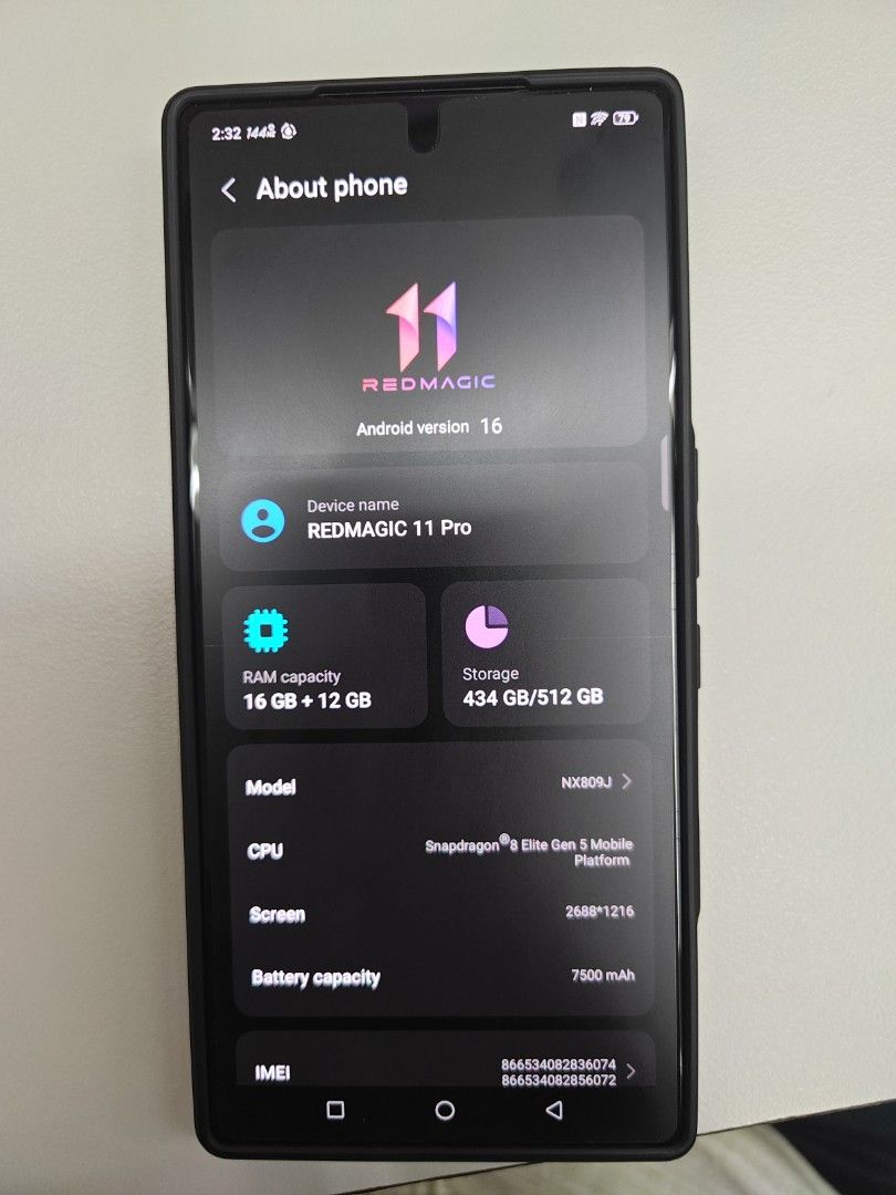 Nubia Red Magic 11 Pro (Category: Android Others) located in Quezon City. Submitted by raremoon.883cdf (Listing ID 1470405490, Image 1). Description: .