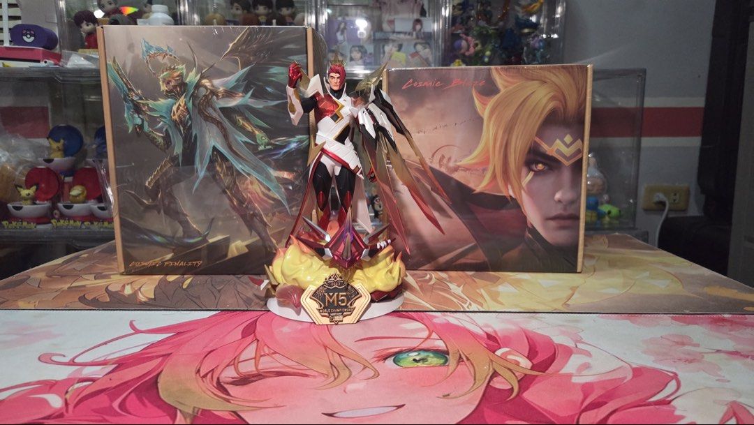 Official MLBB Figurines (Category: Figurines & Statues) located in Manila. Submitted by geezaam (Listing ID 1470481582, Image 2). Description: Selling my Mobile Legends Bang Bang Figurines! M5 Yu Zhong - P5,500 M6 Claude (sealed) - P9,750 M7 Granger (sealed) - P9,750 Take all - P20,000 Officially obtained from the Mobile Legends: Bang Bang M5, M6, and M7 Event. Item Details: •Brand new, factory sealed •Yu zhong M5 figurine still in perfect condit