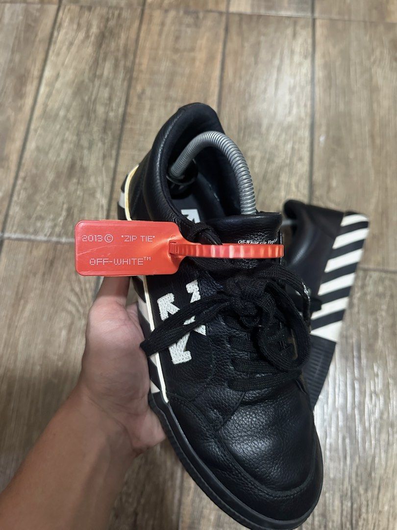 Off-white vulcanized leather (Category: Sneakers & Footwear) located in Manila. Submitted by nicoleargana04 (Listing ID 1470501324, Image 3). Description: No box Bought in Taiwan last year december Thrice used 26,000 SRP RFS: Too many shoes, declutter.