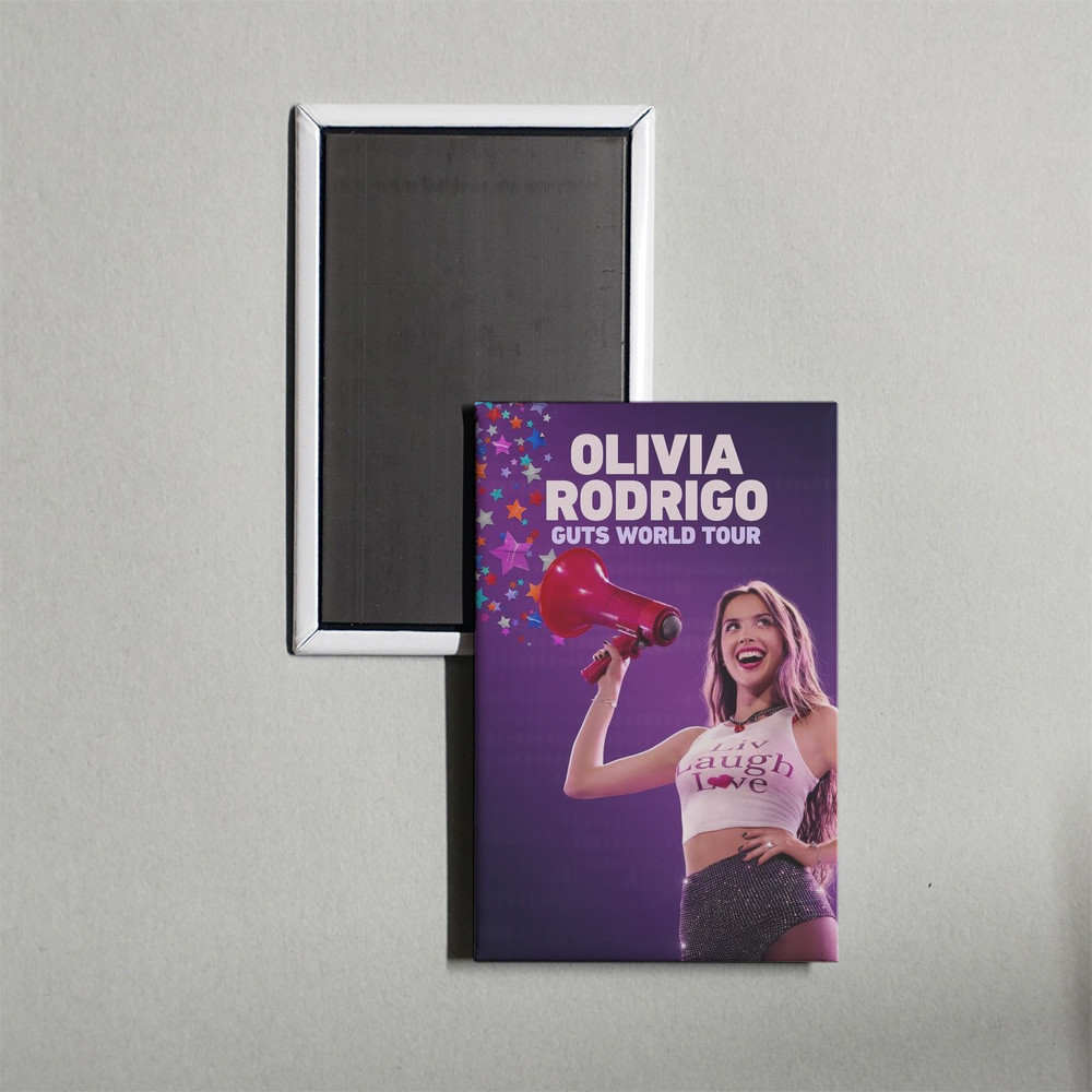 Olivia Rodrigo GUTS World Tour Mini Movie Poster Fridge Locker Magnet ...