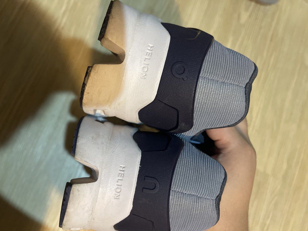 On Running Cloudstratus “Fossil Midnight” shoes (Category: Sneakers) located in Manila. Submitted by nachoco (Listing ID 1470488509, Image 3). Description: Used for few times only Price negotiable - Brand: On Running Cloudstratus - Colorway: Grey and Navy - Size: US M8.5 / EUR 42 / UK 8 - Cushioning: Helion superfoam midsole with signature CloudTec - Design: Swiss-engineered for maximum comfort - Condition: Clean uppers with minor dirt marks on t