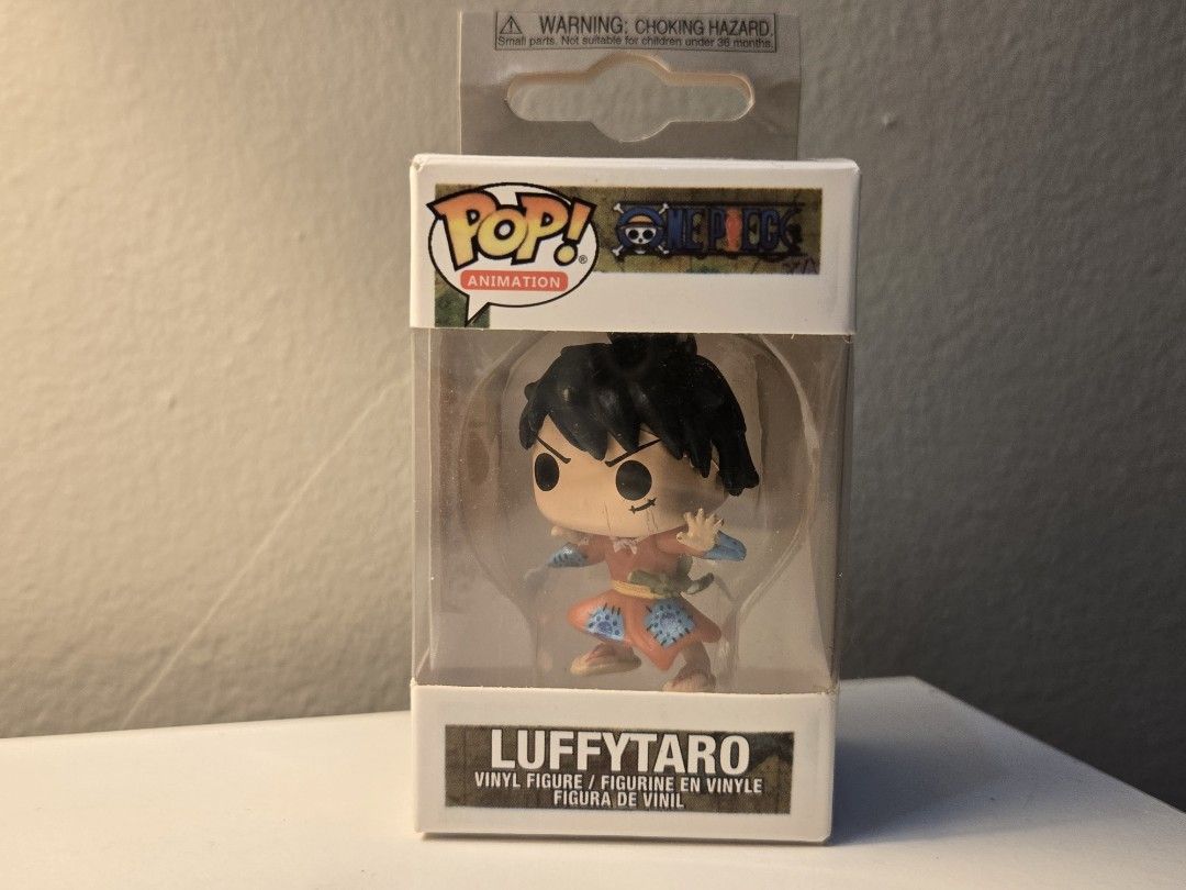 One Piece Luffytaro Pocket Pop Keychain (Category: Designer & Blind Box Toys) located in Bulacan. Submitted by matchiii (Listing ID 1470509405, Image 1). Description: - Item: Pocket Pop Keychain Luffytaro (One Piece) - Condition: Very good - Features: Clear display window and top hanging tab - Perfect for: Anime fans and Funko collectors - Mode of Payment: Maribank or bdo - Shipping: Via J&T.