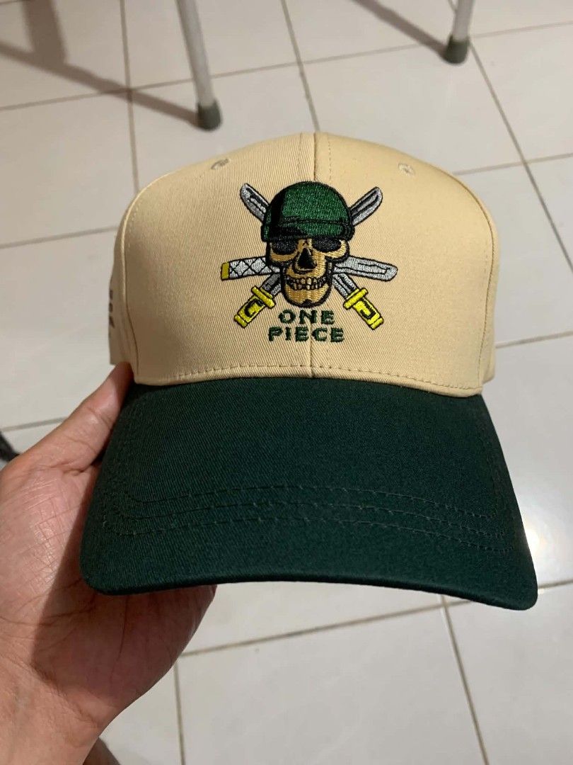 One Piece's Zoro strapback adjustable cap (Category: Caps & Hats) located in Quezon City. Submitted by mrtendou (Listing ID 1470404229, Image 1). Description: One Piece's Zoro strapback adjustable cap -Netflix's Authentic -Used once -Crisp condition Price: ₱1,600.