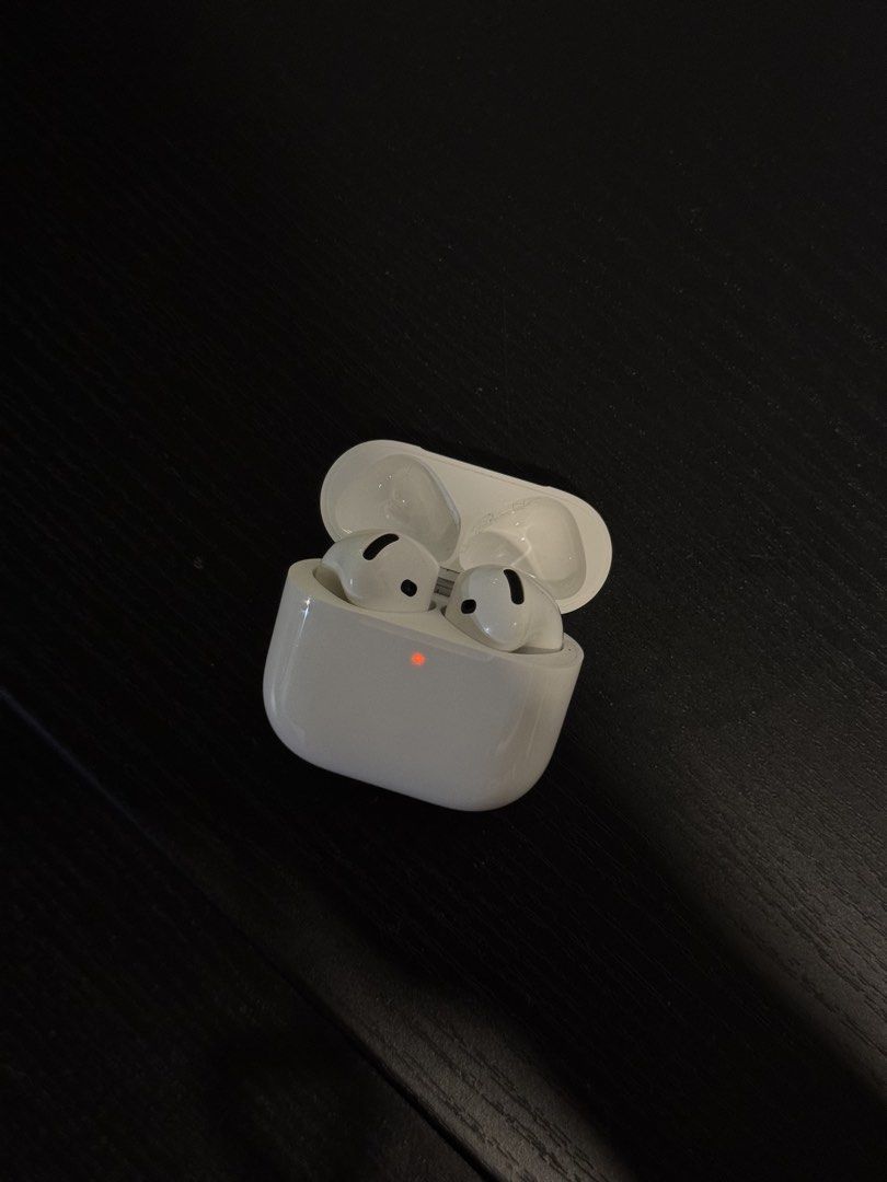 Original AirPods 4 with Active Noise Cancelling (Category: Headphones & Headsets) located in Quezon City. Submitted by zarsi (Listing ID 1470387132, Image 1). Description: 🎧 FOR SALE: Original AirPods with ANC 💰 ₱4,750 • Original / Authentic • Bought last year • With Active Noise Cancellation (ANC) • Honest issue: Right AirPod is NOT working. You can get right Airpod baka may extra yung iba. Everything else works fine. • Cleaned and Sanitized. 