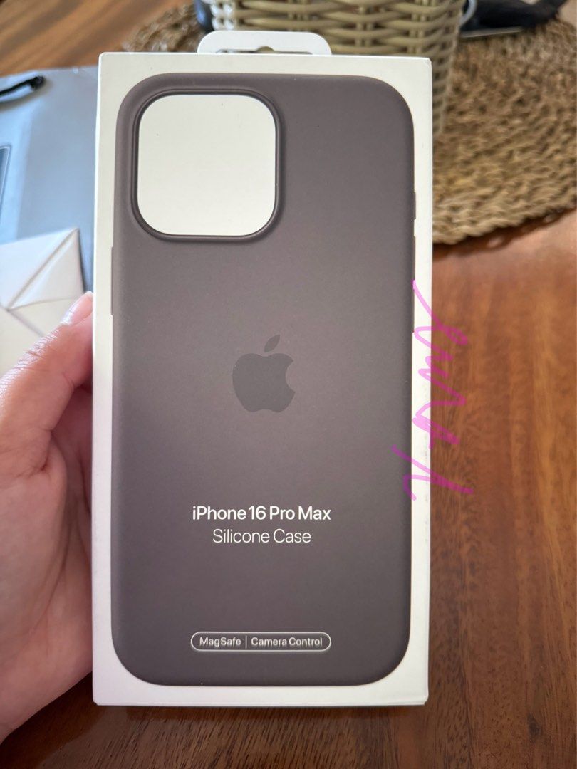 Original Apple Iphone 16 pro max Silicone Case (Category: Cases & Sleeves) located in Nasugbu. Submitted by vernscloset (Listing ID 1470462266, Image 1). Description: - Model: Original Apple Silicone Case for iPhone 16 Pro Max - Color: Stone Gray - Features: MagSafe and Camera Control compatible - Material: Premium smooth silicone with soft microfiber lining - Condition: Brand new in original box 3,390 original price.