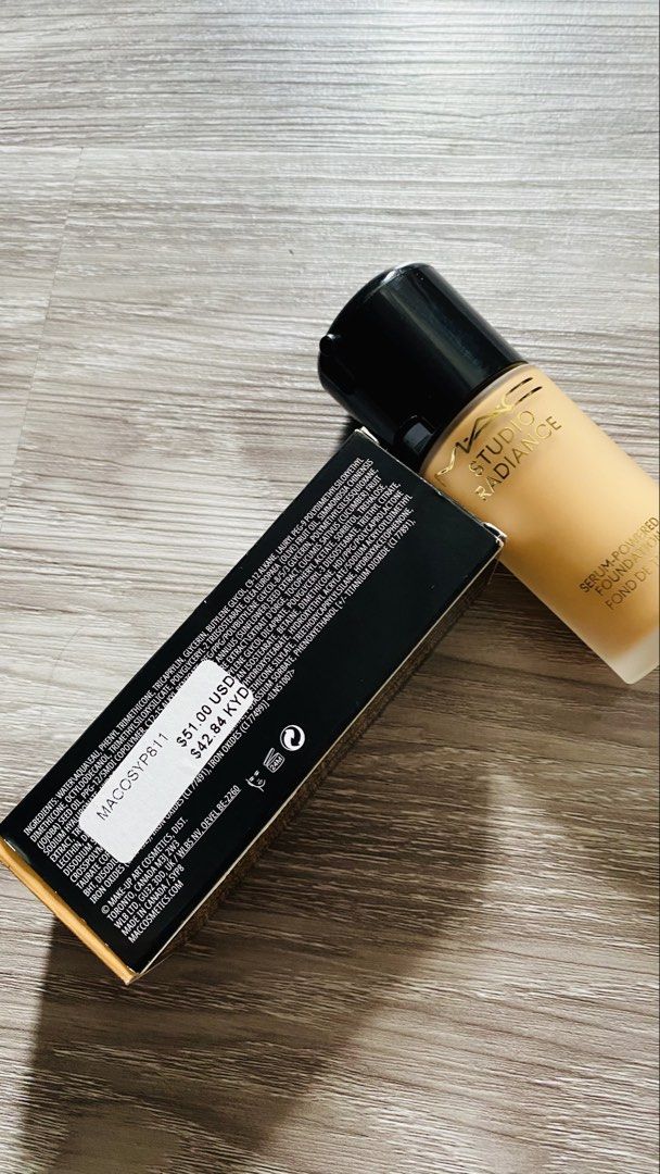 Original MAC Studio Radiance Serum-Powered Foundation (Category: Makeup) located in Caloocan City. Submitted by lovemyclothes21 (Listing ID 1470389943, Image 2). Description: - Product: MAC Studio Radiance Serum-Powered Foundation - Shade: NC20 - Size: Standard 1.0 fl oz / 30 ml bottle - Condition: Brand new, factory sealed in original retail box (never opened or tested) - Finish: Hydrating formula for a luminous, radiant glow.