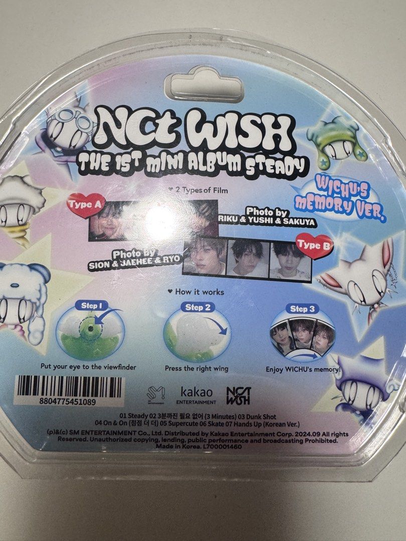 [ORIGINAL] NCT WISH Steady (wichu’s memory ver.) (Category: K-Wave Merchandise) located in Manila. Submitted by de_clutterph (Listing ID 1470494022, Image 2). Description: .