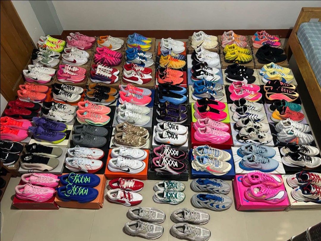 Original Shoes For Sale (Category: Sneakers) located in Quezon City. Submitted by bertsonamilasolidshoes (Listing ID 1470550309, Image 1). Description: Solid Shoes 😍 Brand New / Used Original Negotiable pa po ang Price 🤝 1st Row • JA 3 "Christmas" Sz 11 : 5500 • Harden Stepback 3 "Bliss Pink" Sz 10.5 : 2500 • Nike Pacific Sz 10.5 : 1500 • Freak 6 "Candy Funhouse" Sz 9 : 4000 • Nike Tanjun "White" Sz 10 : 1500 • JA 3 " Coconut Milk" Sz 12 : 4500