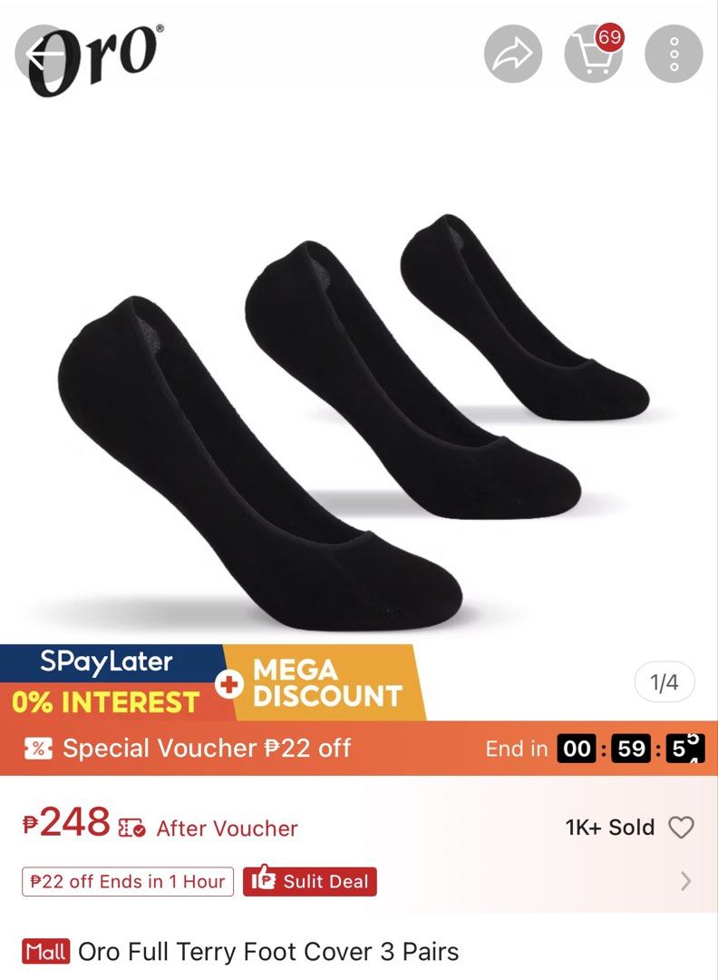 oro foot socks (Category: Socks & Tights) located in Manila. Submitted by miss_belley (Listing ID 1470462322, Image 1). Description: .