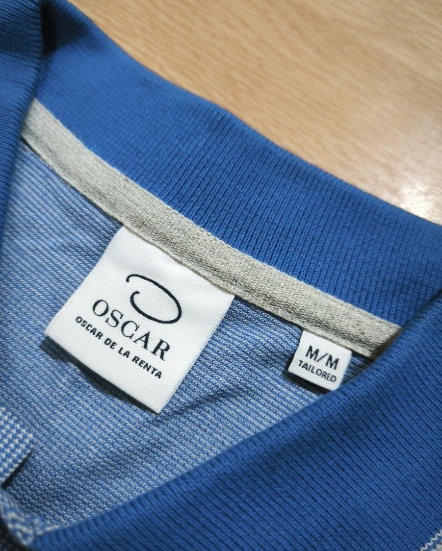 Oscar Dela Renta shirt (Category: Tshirts & Polo Shirts ) located in Manila. Submitted by wearforce (Listing ID 1470497102, Image 2). Description: Oscar Dela Renta color: blue fit: M-L color rate 10/10 in good condition 450 + sf.