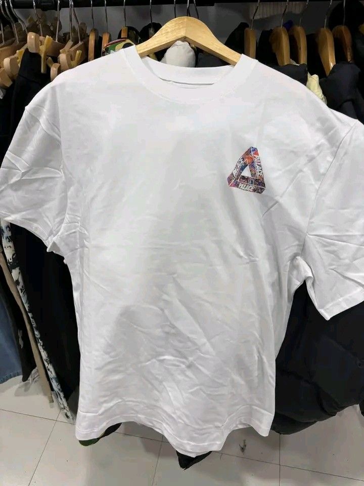 Palace tri sticker tee (Category: Activewear) located in Navotas City. Submitted by DalVintage (Listing ID 1470506735, Image 1). Description: palace tee xl 23 w 30 L excellent to new may need wash lang last pic washable.