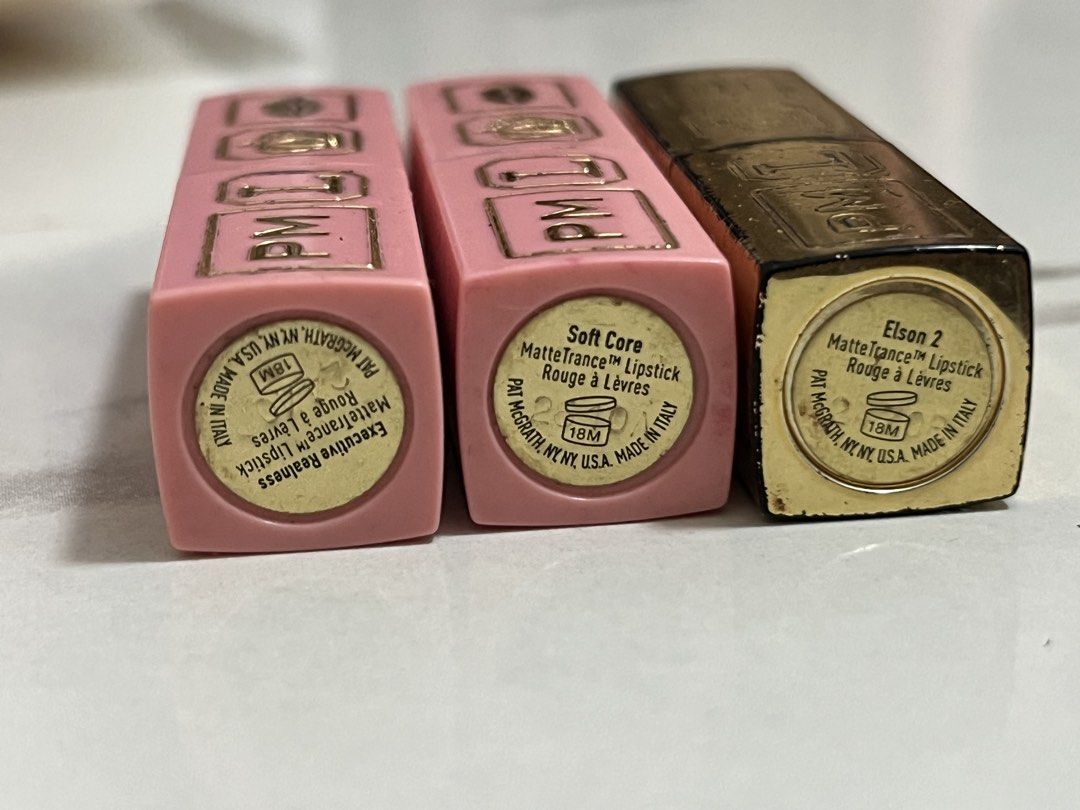 Pat McGrath Matte Trance Lipstick (Category: Makeup) located in Quezon City. Submitted by pinkvanilla.milkshake (Listing ID 1470540491, Image 3). Description: 20 each na lang Original Naka-ilang swatch lang, di bagay sa akin shades. Kaya lang napuputol kaya dinikit ko gamit lighter..