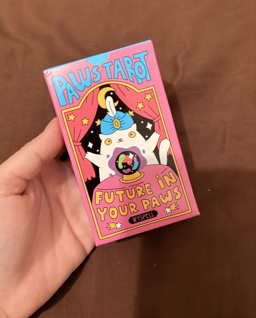 PAWS TAROT (Category: Trading Cards Accessories) located in Taguig. Submitted by finds.market88 (Listing ID 1470363513, Image 1). Description: PAWS TAROT 78 CARDS BNEW ON HAND 📸ACTUAL ITEM PISTED.