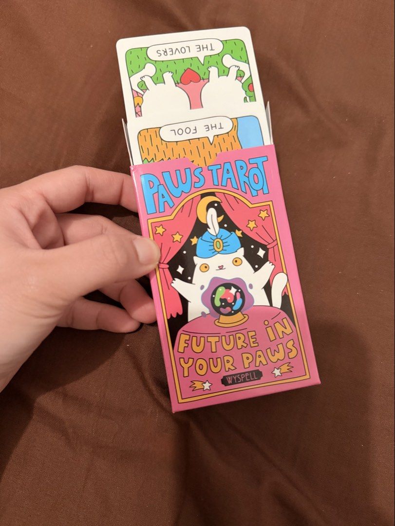 PAWS TAROT (Category: Trading Cards Accessories) located in Taguig. Submitted by finds.market88 (Listing ID 1470363513, Image 2). Description: PAWS TAROT 78 CARDS BNEW ON HAND 📸ACTUAL ITEM PISTED.