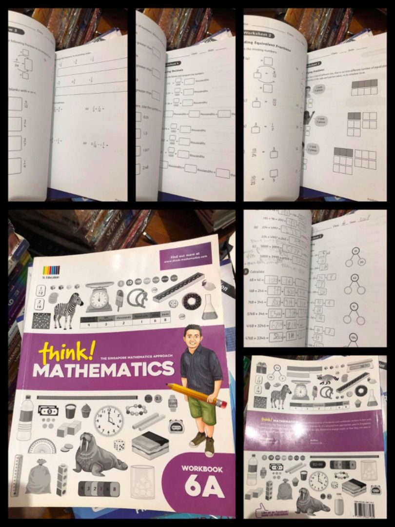 [PB] Grade 6 - think! MATHEMATICS Workbook 6A Workbook (Category: Assessment Books) located in San Juan City. Submitted by ttanmien (Listing ID 1470527643, Image 1). Description: ⚜️✨⚜️✨⚜️✨⚜️✨⚜️✨⚜️ 💁🏻‍♀️SELLING PRICE: ₱200 Original Price: Around ₱700 💁🏻‍♀️Book Genre: NonFiction, Children's Nonfiction, Workbook/Assessment, Educational Activity Book, Early Childhood Education (ECE) 💁🏻‍♀️Book insight: • Methodology: Focuses on the Singapore Mat