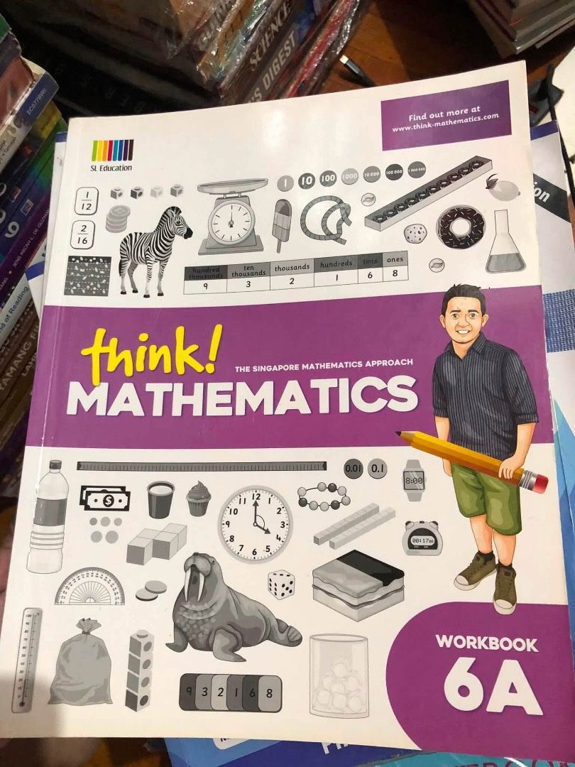 [PB] Grade 6 - think! MATHEMATICS Workbook 6A Workbook (Category: Assessment Books) located in San Juan City. Submitted by ttanmien (Listing ID 1470527643, Image 2). Description: ⚜️✨⚜️✨⚜️✨⚜️✨⚜️✨⚜️ 💁🏻‍♀️SELLING PRICE: ₱200 Original Price: Around ₱700 💁🏻‍♀️Book Genre: NonFiction, Children's Nonfiction, Workbook/Assessment, Educational Activity Book, Early Childhood Education (ECE) 💁🏻‍♀️Book insight: • Methodology: Focuses on the Singapore Mat