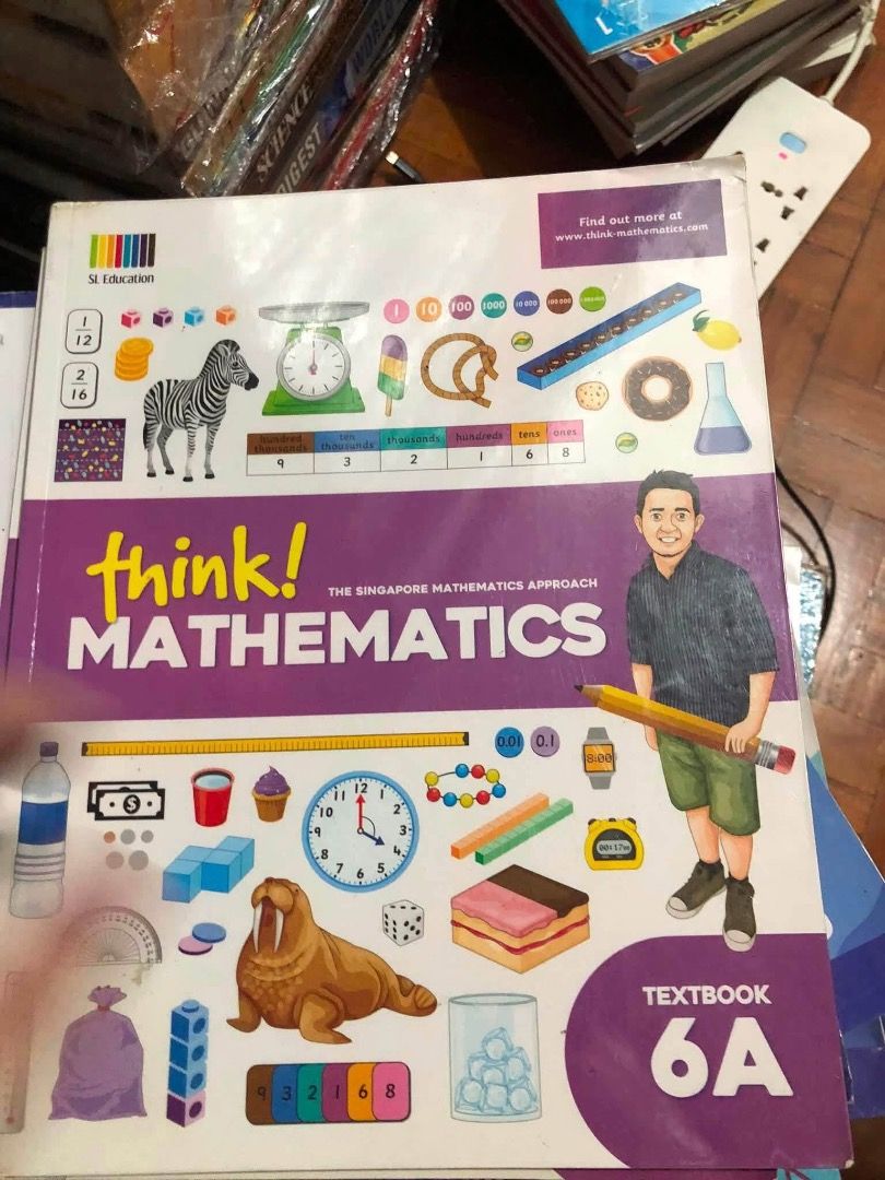 [PB] Grade 6 - think! MATHEMATICS Textbook 6A (Category: Textbooks) located in San Juan City. Submitted by ttanmien (Listing ID 1470528147, Image 2). Description: ⚜️✨⚜️✨⚜️✨⚜️✨⚜️✨⚜️ 💁🏻‍♀️SELLING PRICE: ₱200 Original Price: Around ₱700 💁🏻‍♀️Book Genre: NonFiction, Children's Nonfiction, Workbook/Assessment, Educational Activity Book, Early Childhood Education (ECE) 💁🏻‍♀️Book insight: • Methodology: Focuses on the Singapore Math framework, whi