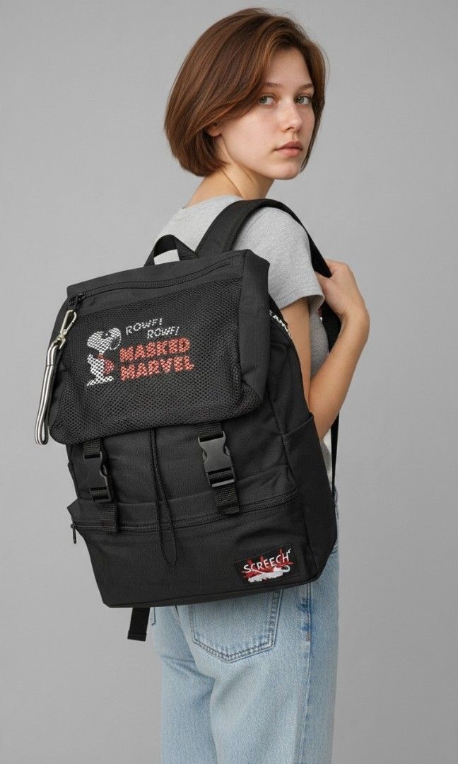 PEANUTS SNOOPY MASHED MARVEL CANVAS BACKPACK (Category: Backpacks) located in Las Pinas. Submitted by annachiaonair2037 (Listing ID 1470373527, Image 1). Description: PEANUTS SNOOPY MASHED MARVEL CANVAS BACKPACK FROM JAPAN H 17" L 12" W 5" Disclaimer: I am not affiliated with, associated with, or authorized by any of the brands featured posted. Any mention of brand names, trademarks, or logos is solely for identification and reference purposes on