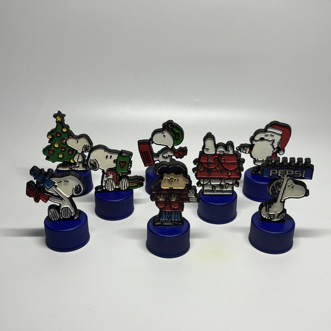 Pepsi Peanuts Snoopy Promotional Bottle Caps Set (Category: Character Goods) located in General Trias. Submitted by shxx_phine (Listing ID 1470364747, Image 1). Description: 📌LP posted, PLS refrain from haggling 📌 all items are japan surplus finds 📌 STRICTLY mine now, pay after invoice 📌 NO RUSH shipping (we ship every tues & fri, depending on our availability) 📌 NO cancellation, return and refunds mod | j&t, lalamove mop | gcash , maribank 