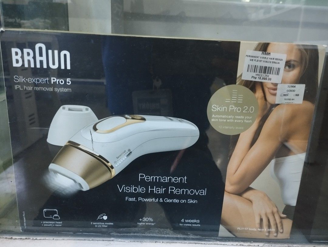 PERMANENT VISIBLE HAIR REMOVAL (Category: Hair Removal) located in Caloocan City. Submitted by dhiony (Listing ID 1470361115, Image 1). Description: -BRAUHN SILK EXPERT PRO5 -IPL HAIR REMOVAL -BRAND NEW WITH ACC.