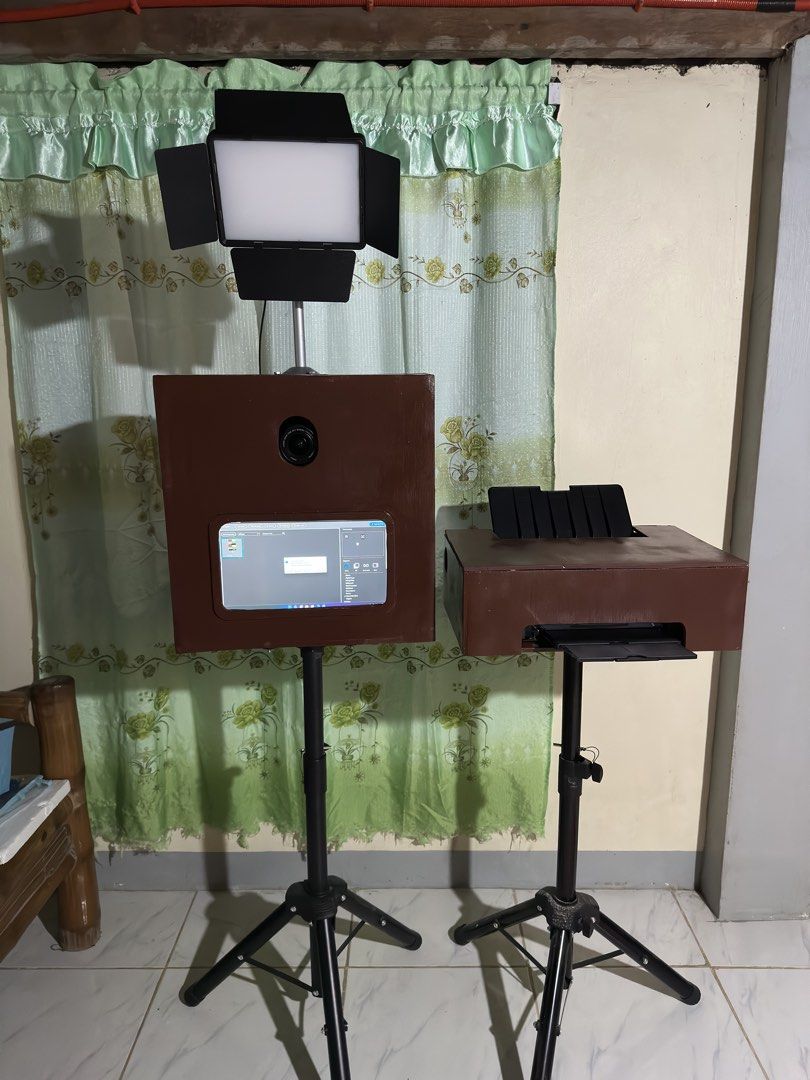 PHOTOBOOTH BOX SET (Category: Cameras) located in Mangaldan. Submitted by kapty (Listing ID 1470509370, Image 2). Description: Photobooth Box Selling my DIY Photobooth Box Complete Set!! INCLUSIONS: DIY PHOTOBOOTH BOX PRINTER BOX PRINTER(CANON TS207) 5PACKS OF 4R GLOSSY PAPER CAMERA(CANON 550D) CHARGER CABLE CONTINUOUS DUMMY BATTERY BAG STRAPS WINDOWS TABLET(NEC i5 7th Gen) CHARGER USB HUB PHOTOBOOTH SOFTWARE (DSLR BOOTH V7) 2 TRIPODS PANEL LIGHT