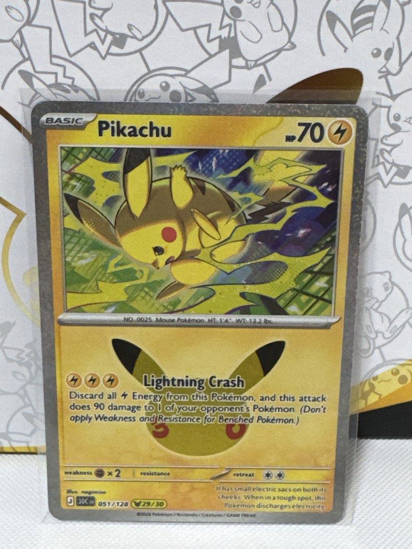 Pikachu 051/128 29/30 Common, Toys & Collectibles, Trading Cards, Raw ...