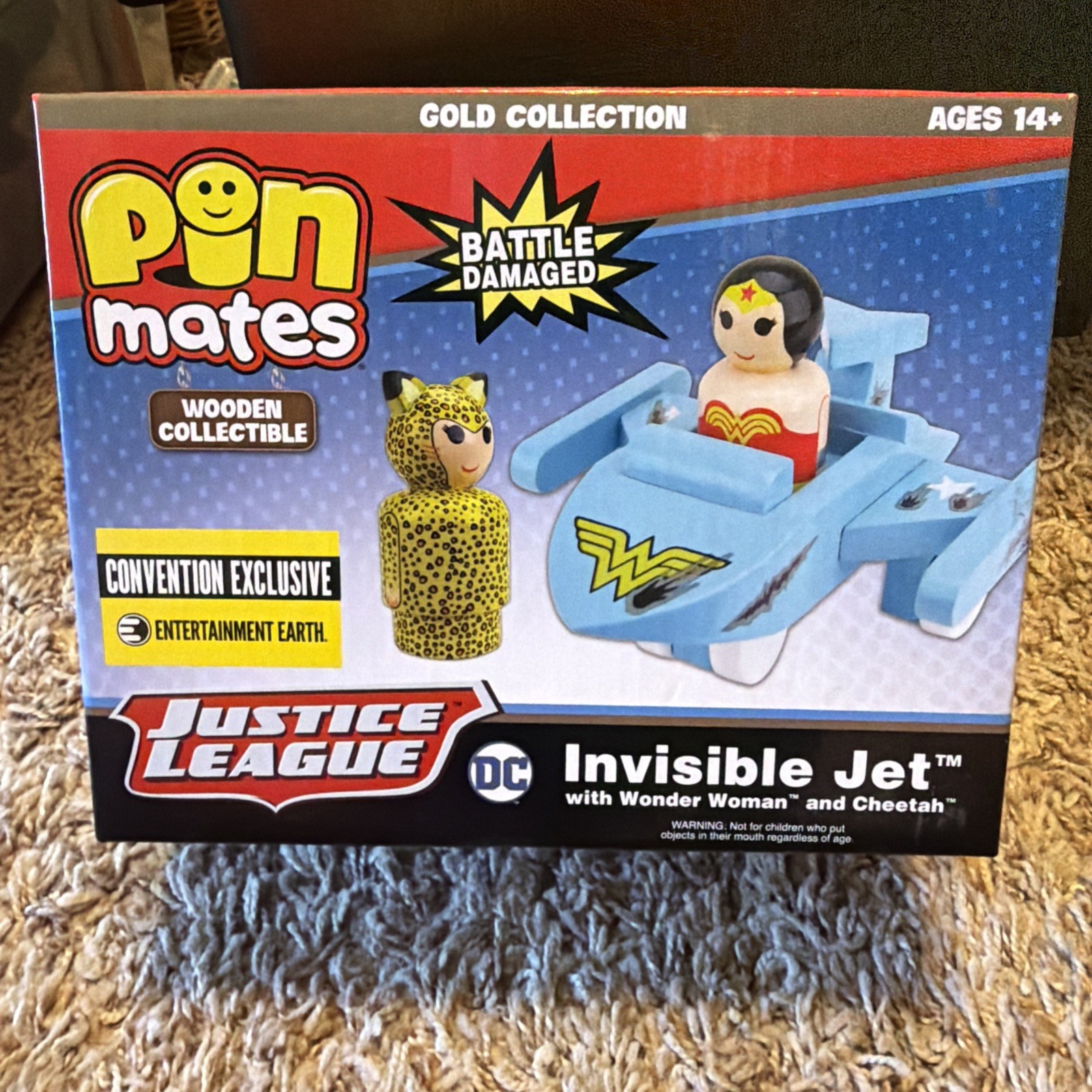 PIN Mates Wooden Wonder Woman Cheetah Invisible Jet Convention ...