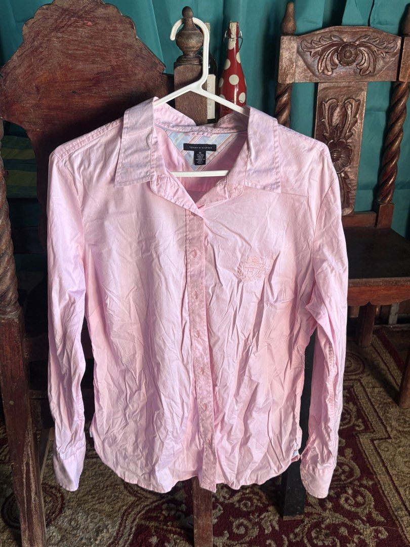 Pink Tommy Hilfiger Long Sleeves (Category: Longsleeves) located in Rizal. Submitted by .love_b (Listing ID 1470353924, Image 1). Description: used once! as a cover up only!! bought for 1.6k, justt need to declutter my closet!!no issues at all.