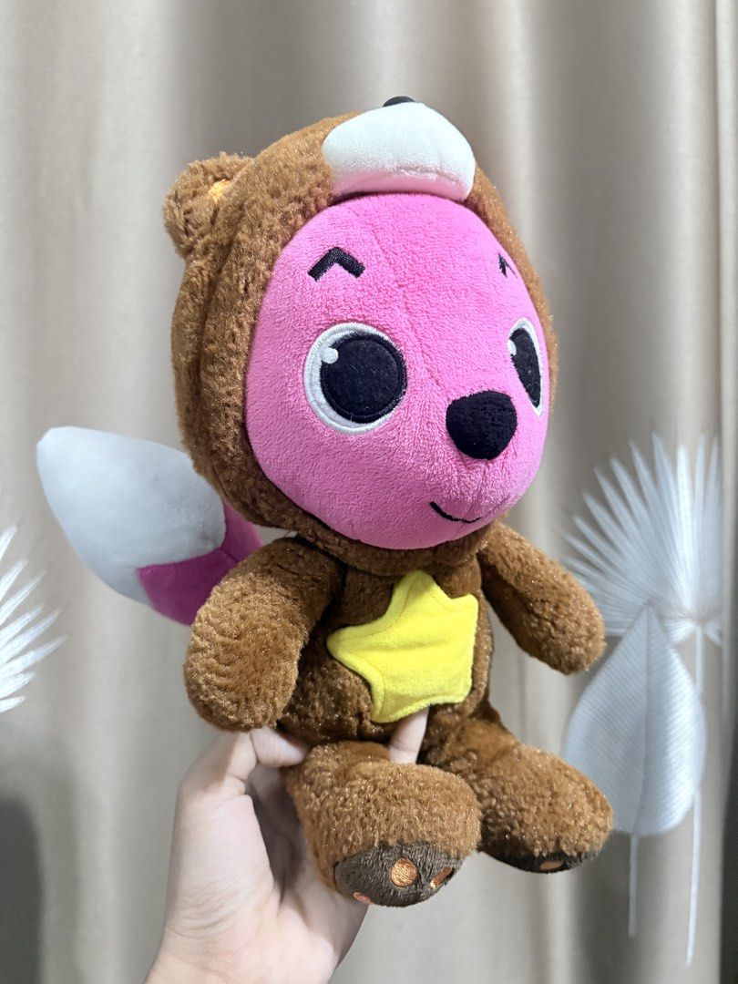 Pinkfong Fox in Brown Bear Costume Plush Toy, Toys & Collectibles, Toys ...