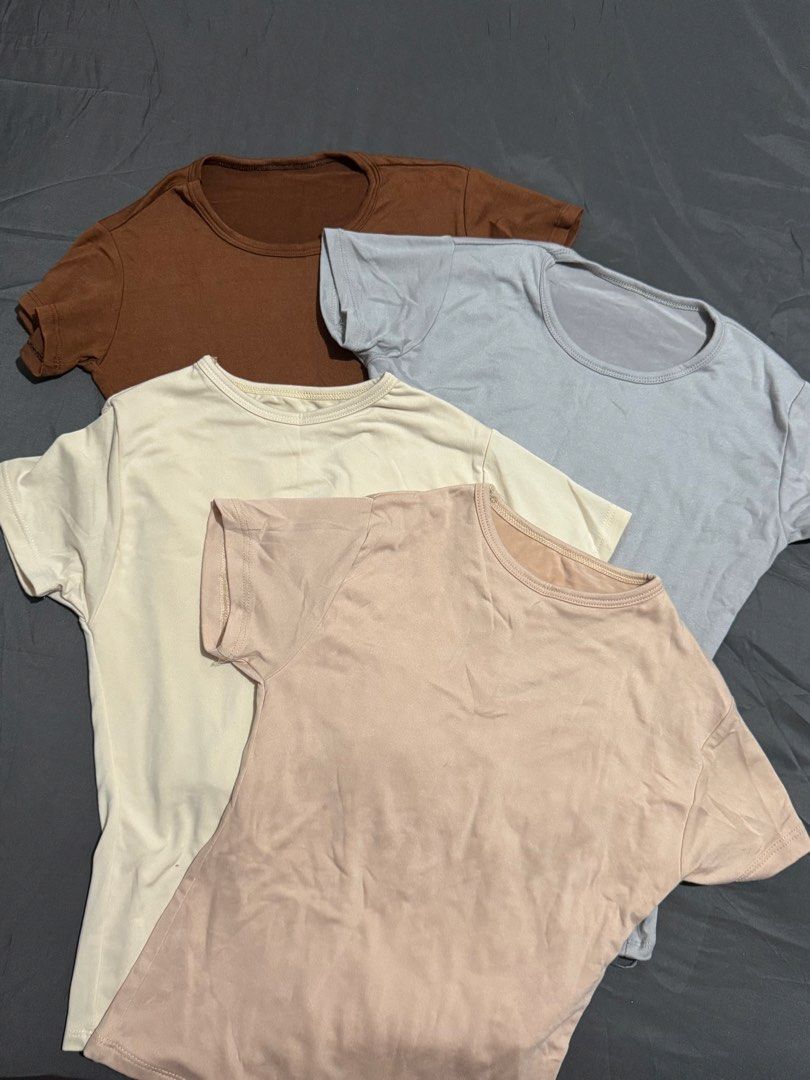 plain tops for women (Category: Shirts) located in Marilao. Submitted by camillaaa_ (Listing ID 1470400912, Image 1). Description: plain tops for women fits small to medium frames ₱50 each take all for only ₱500 nego basta sure buyer.