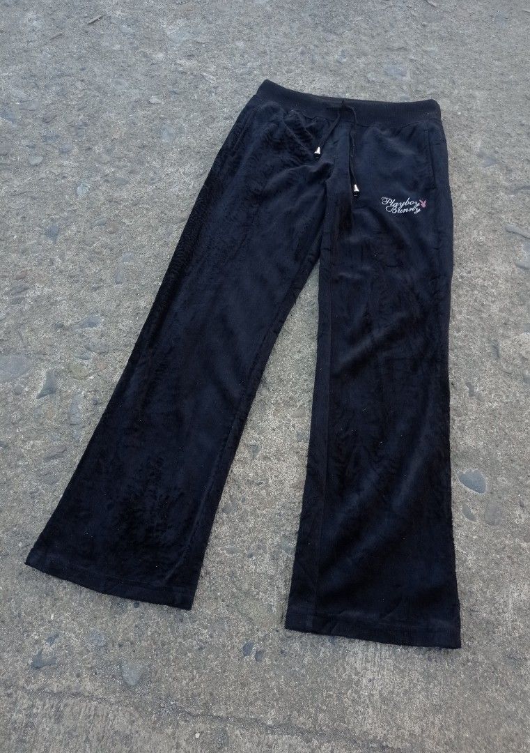 PLAYBOY velour flared pants (Category: Other Bottoms) located in Guiguinto. Submitted by selected_3rp (Listing ID 1470487421, Image 2). Description: PLAYBOY velour flared pants size medium issue cut tag excellent condition pm.
