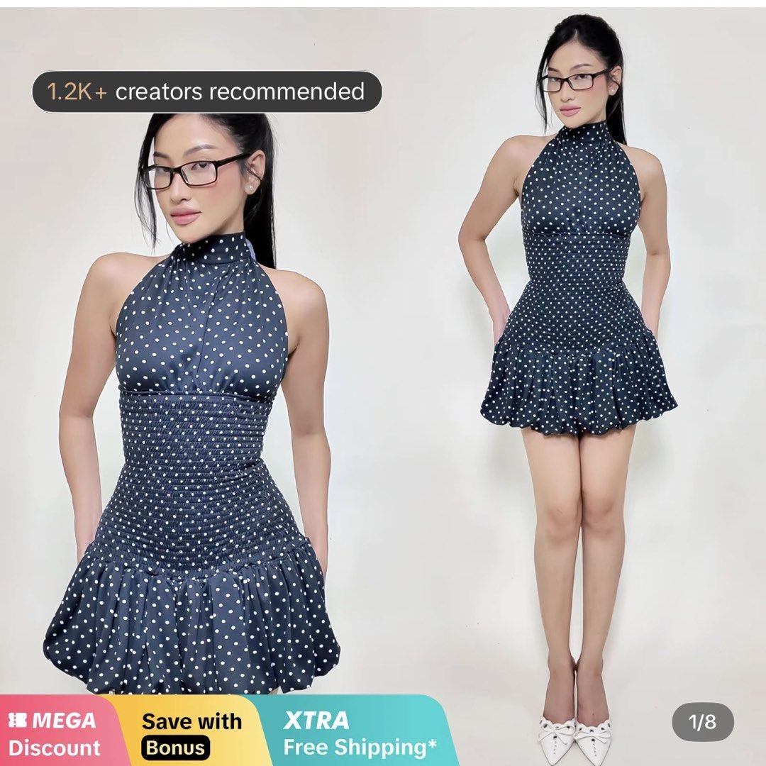 Polka dot dress (Category: Dresses) located in Muntinlupa City. Submitted by alex218sells (Listing ID 1470376429, Image 1). Description: .