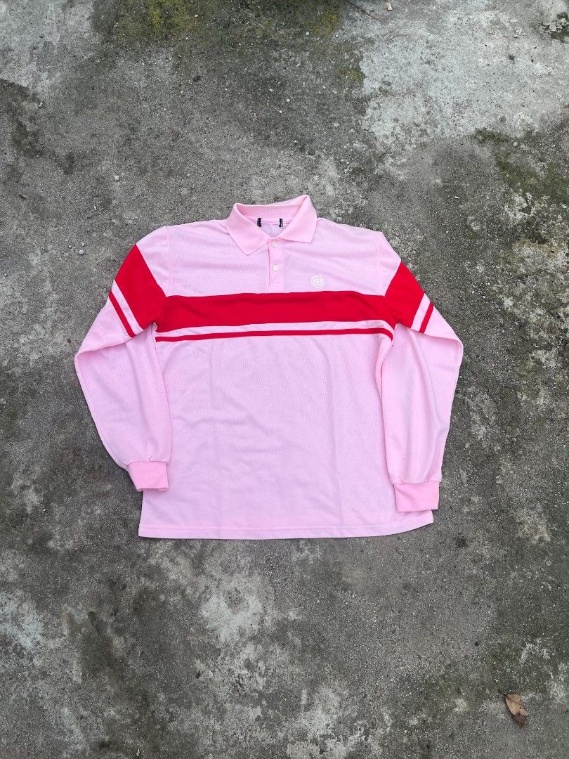 POLO LONG SLEEVE SOFT PINK (Category: Activewear) located in Floridablanca. Submitted by 7.loots (Listing ID 1470439228, Image 1). Description: LENGTH 27 WIDTH 22 NO ISSUES EXCELLENT CONDITION NEGOTIABLE GCASH PAYMENT PLUS SHIPPING FEE.