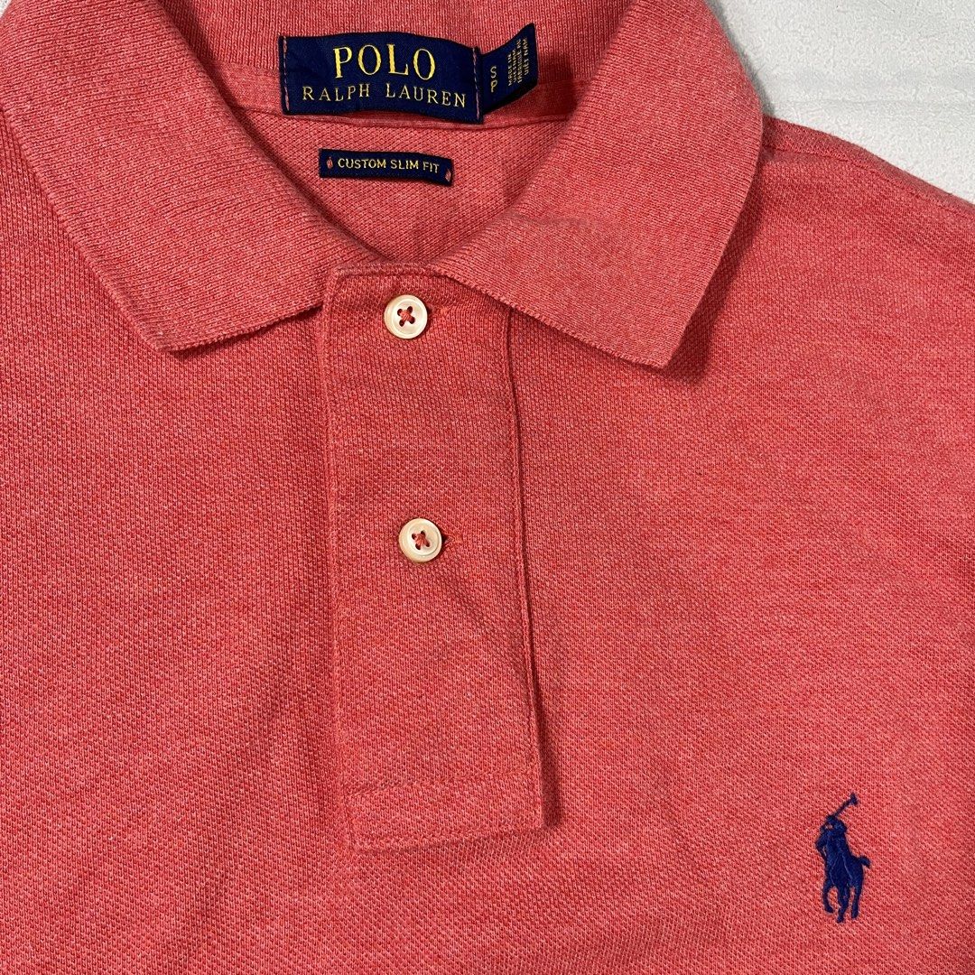 Polo RL Ralph Lauren Poloshirt Small (Category: Tshirts & Polo Shirts ) located in Nasugbu. Submitted by janstuffs.ph (Listing ID 1470494885, Image 3). Description: Pólö RL Heather Coral Red Poloshirt 💯Legit! Size: Small on tag - fit up to Medium Width: 18.5" Length: 27" Condition: 10/10 Good as new Flaw: NONE Mine: 1580 •Buyer shoulder shipping fee - ship via j&t. •Read details before purchasing..
