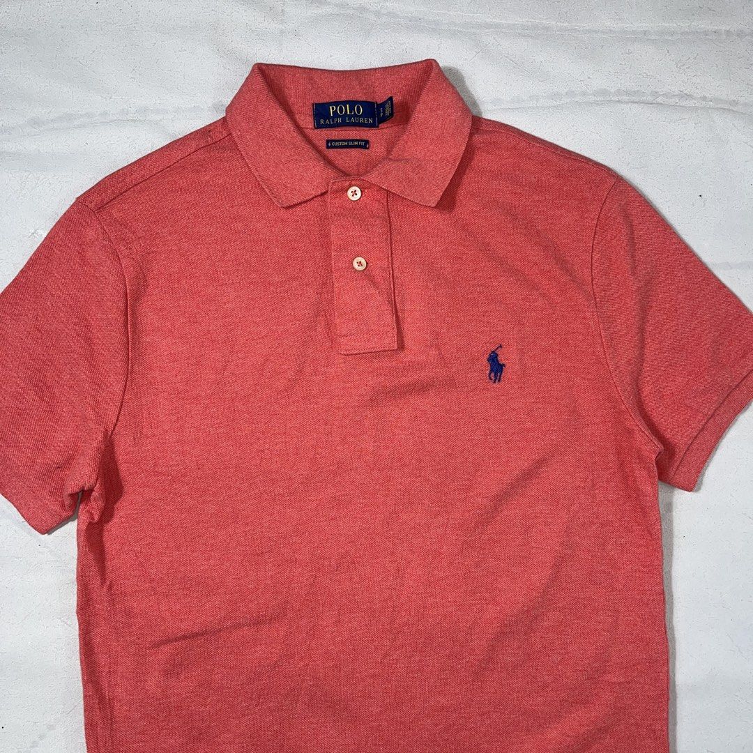 Polo RL Ralph Lauren Poloshirt Small (Category: Tshirts & Polo Shirts ) located in Nasugbu. Submitted by janstuffs.ph (Listing ID 1470494885, Image 2). Description: Pólö RL Heather Coral Red Poloshirt 💯Legit! Size: Small on tag - fit up to Medium Width: 18.5" Length: 27" Condition: 10/10 Good as new Flaw: NONE Mine: 1580 •Buyer shoulder shipping fee - ship via j&t. •Read details before purchasing..