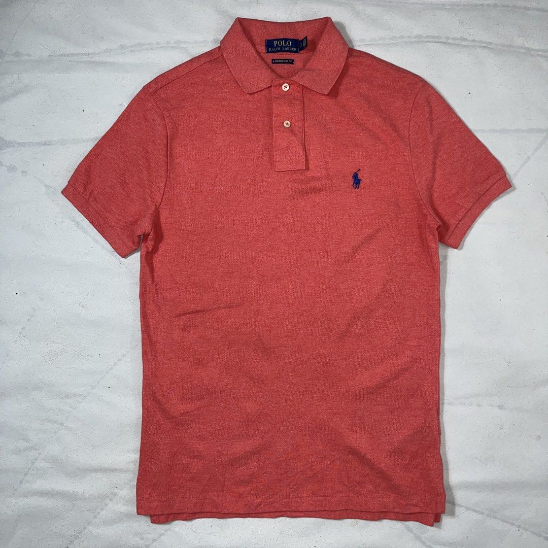 Polo RL Ralph Lauren Poloshirt Small (Category: Tshirts & Polo Shirts ) located in Nasugbu. Submitted by janstuffs.ph (Listing ID 1470494885, Image 1). Description: Pólö RL Heather Coral Red Poloshirt 💯Legit! Size: Small on tag - fit up to Medium Width: 18.5" Length: 27" Condition: 10/10 Good as new Flaw: NONE Mine: 1580 •Buyer shoulder shipping fee - ship via j&t. •Read details before purchasing..
